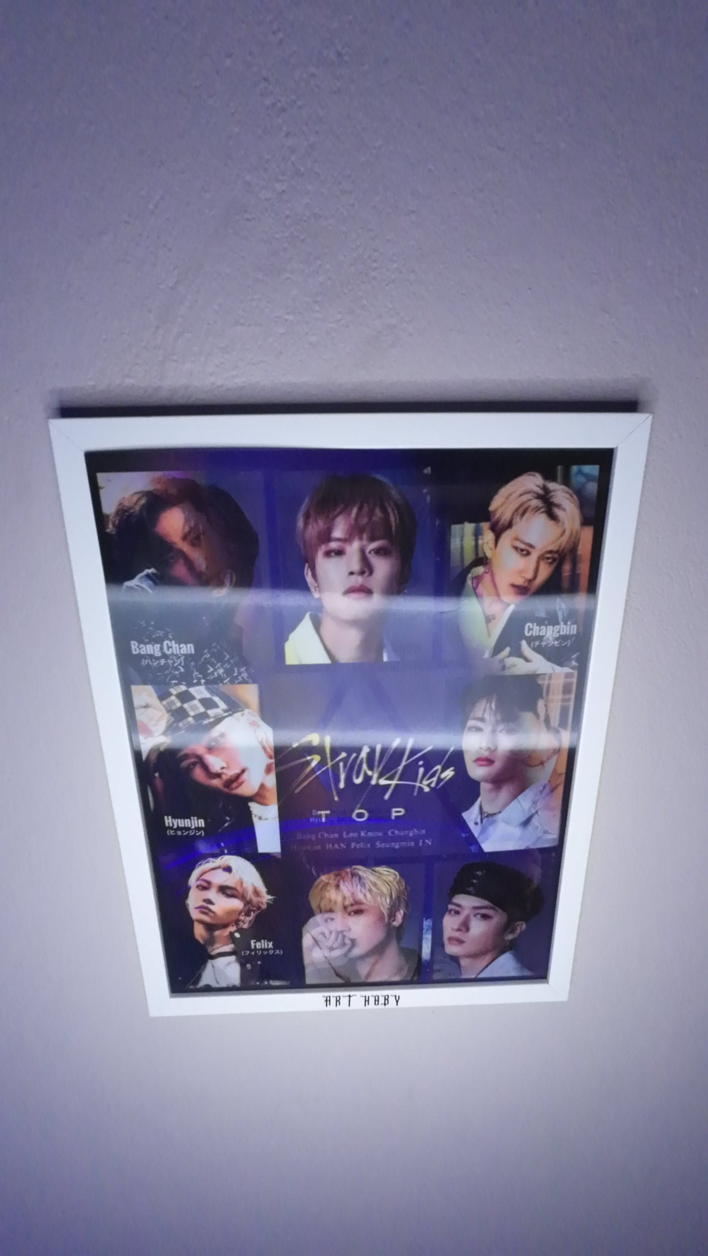 BTS Group Photo Wall Art – 3D Effect K-pop Poster (Lenticular)