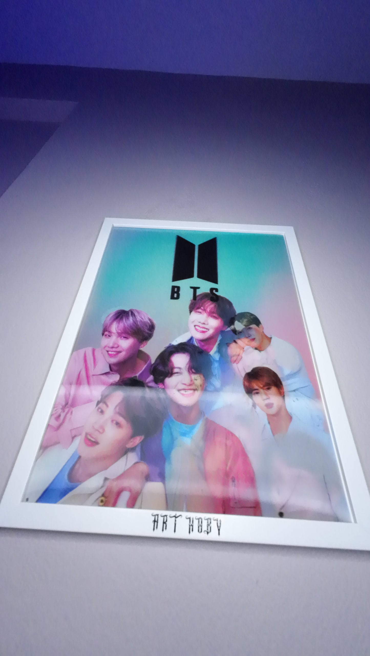 BTS K-pop 3D Wall Art – Double-Sided Poster Design (Lenticular)