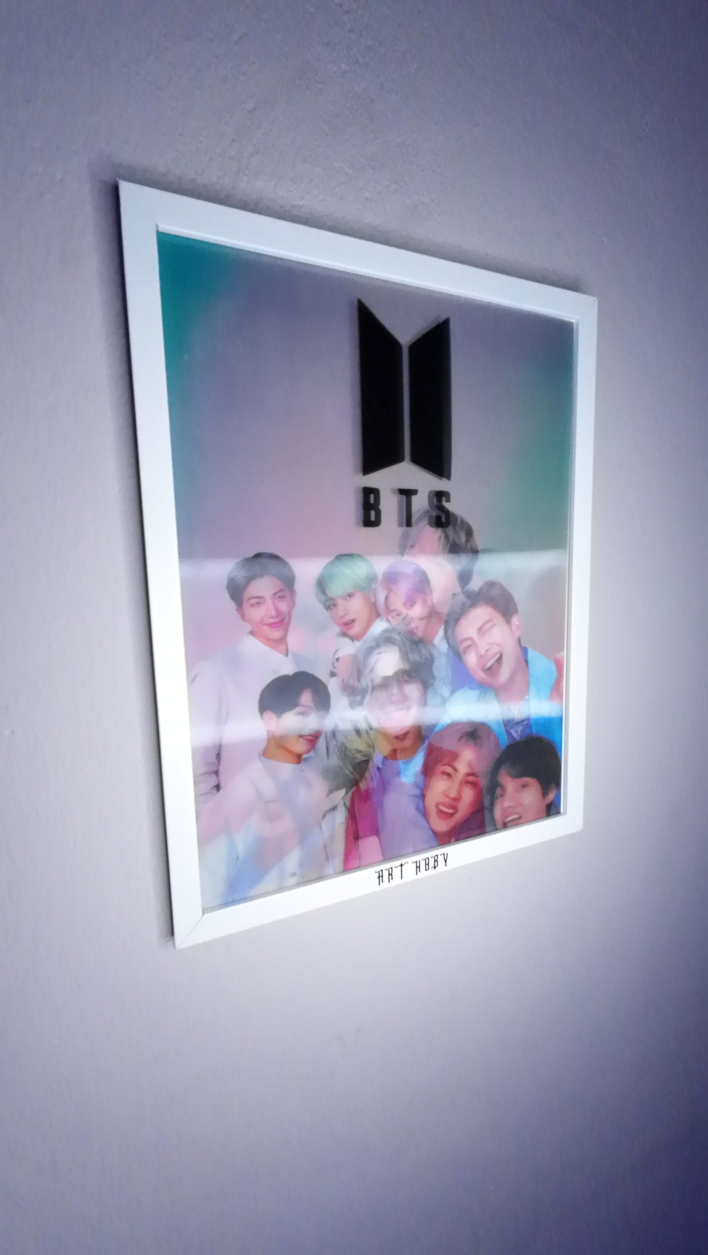 BTS K-pop 3D Wall Art – Double-Sided Poster Design (Lenticular)