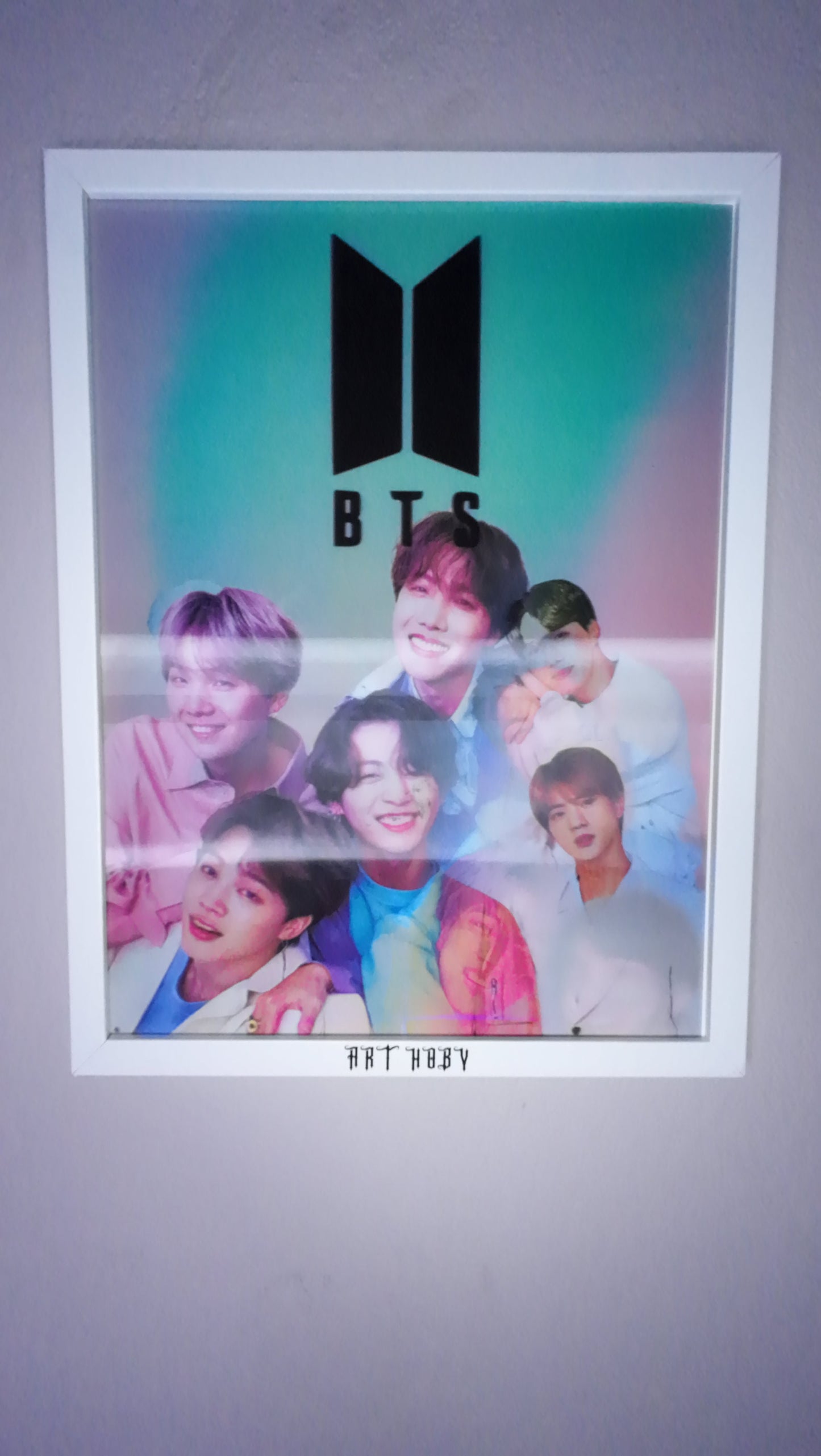 BTS K-pop 3D Wall Art – Double-Sided Poster Design (Lenticular)
