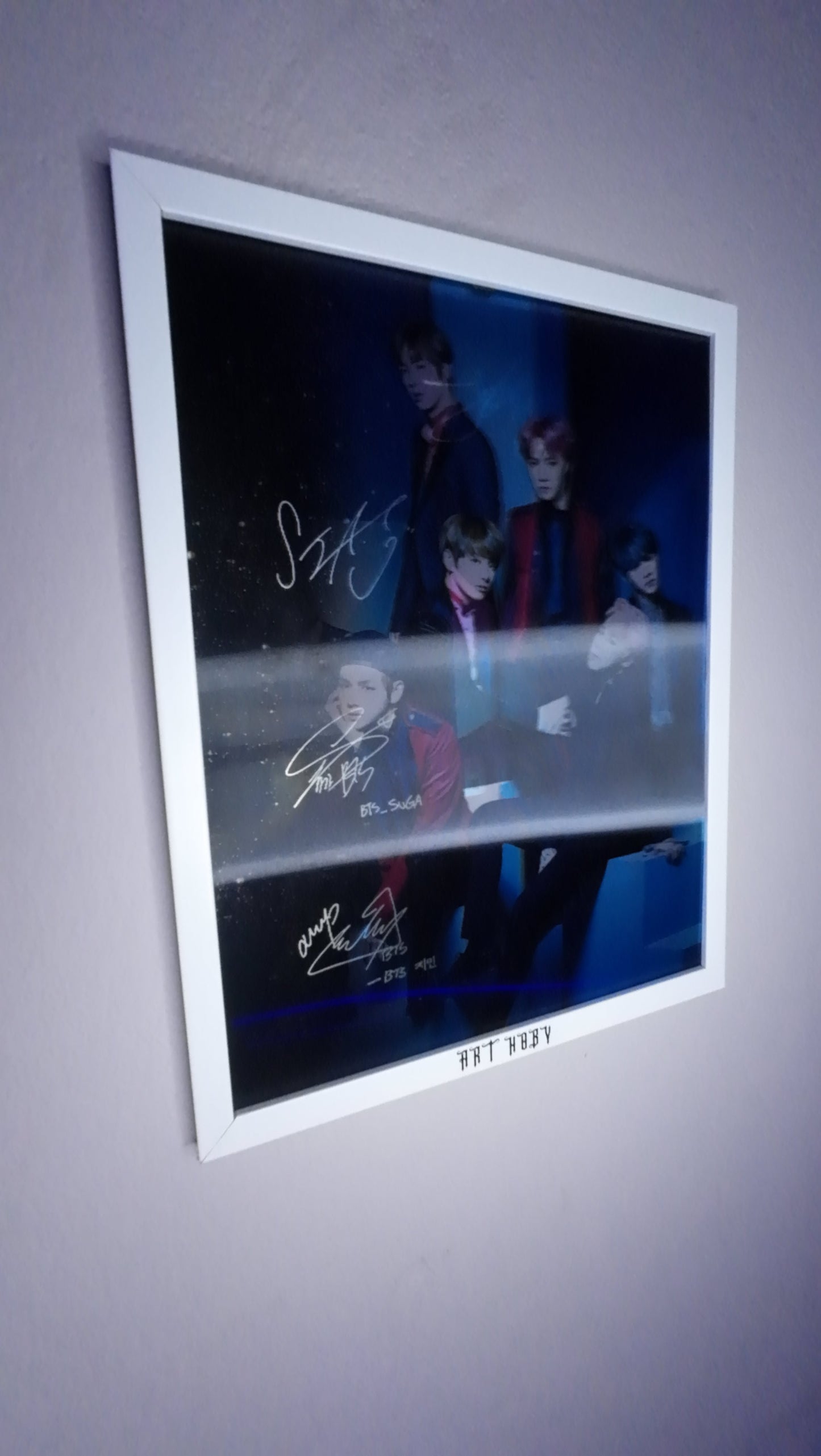 BTS Room Decor Poster – 3D K-pop Signature & Photo (Lenticular)
