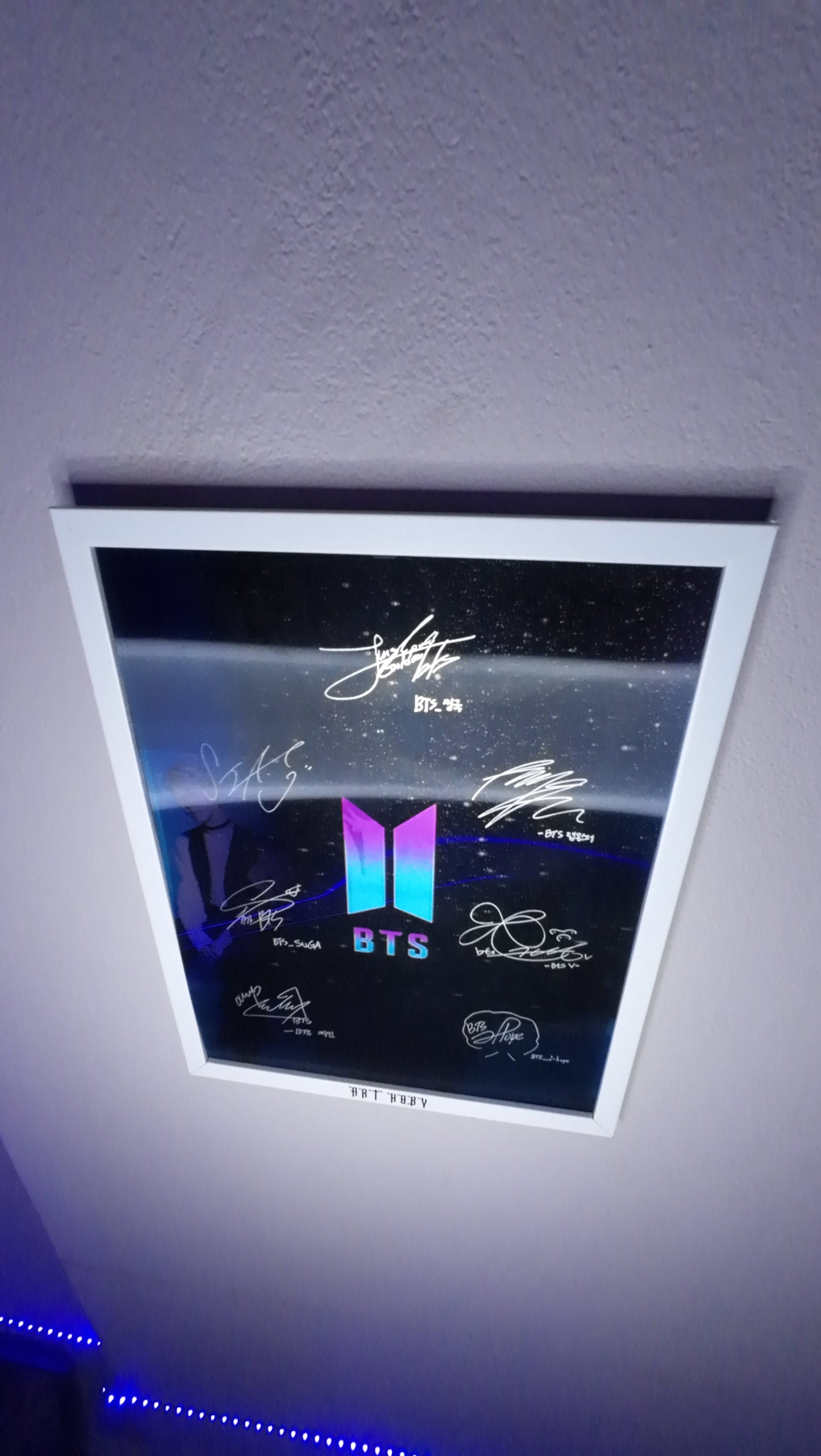 BTS Room Decor Poster – 3D K-pop Signature & Photo (Lenticular)