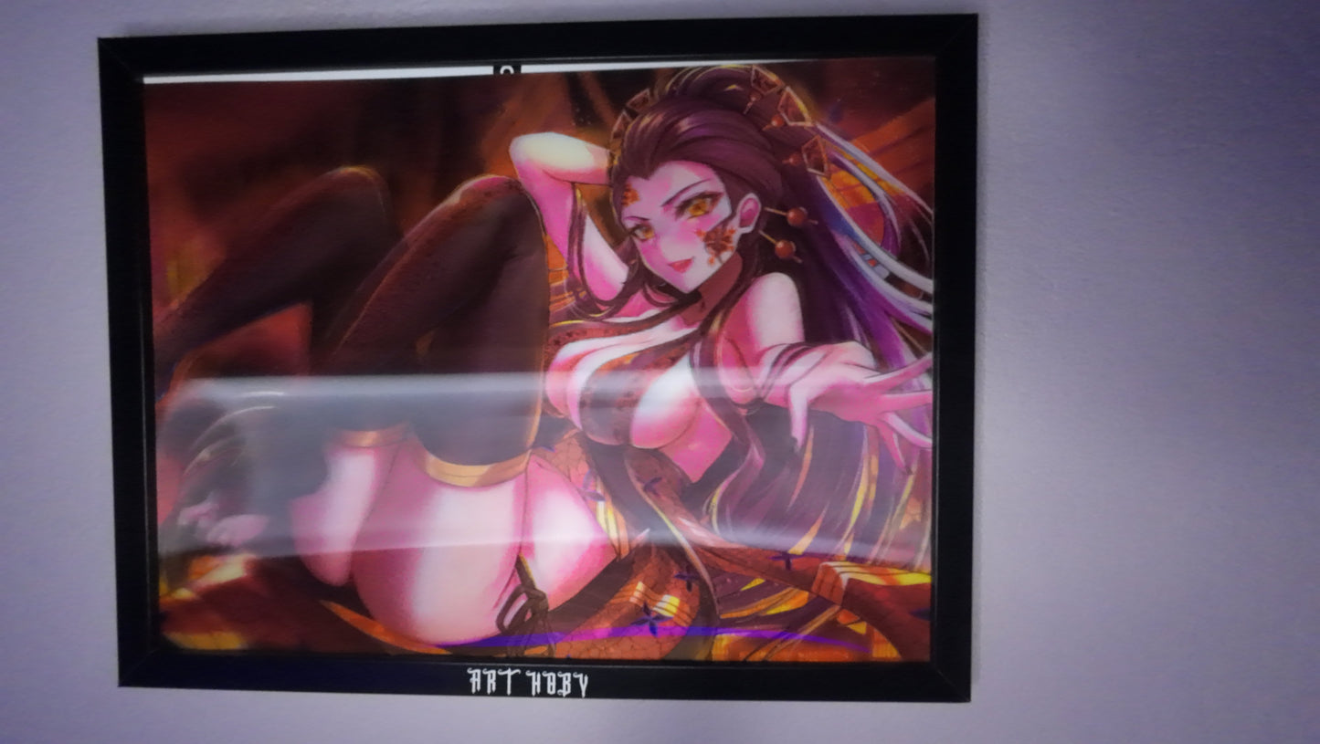 Daki Anime Wall Art – Motion Visual Demon Slayer Poster (Lenticular)