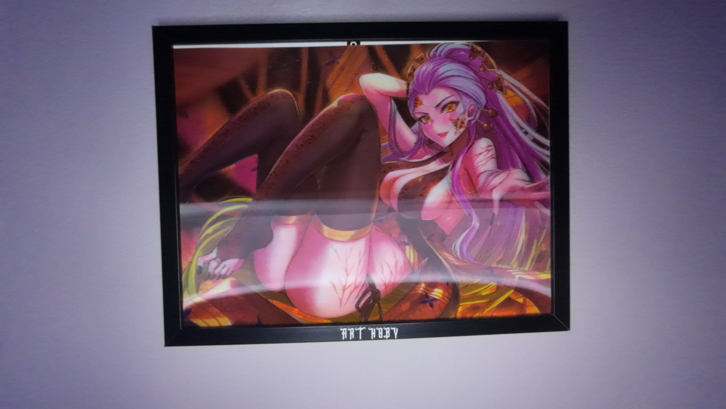 Daki Anime Wall Art – Motion Visual Demon Slayer Poster (Lenticular)