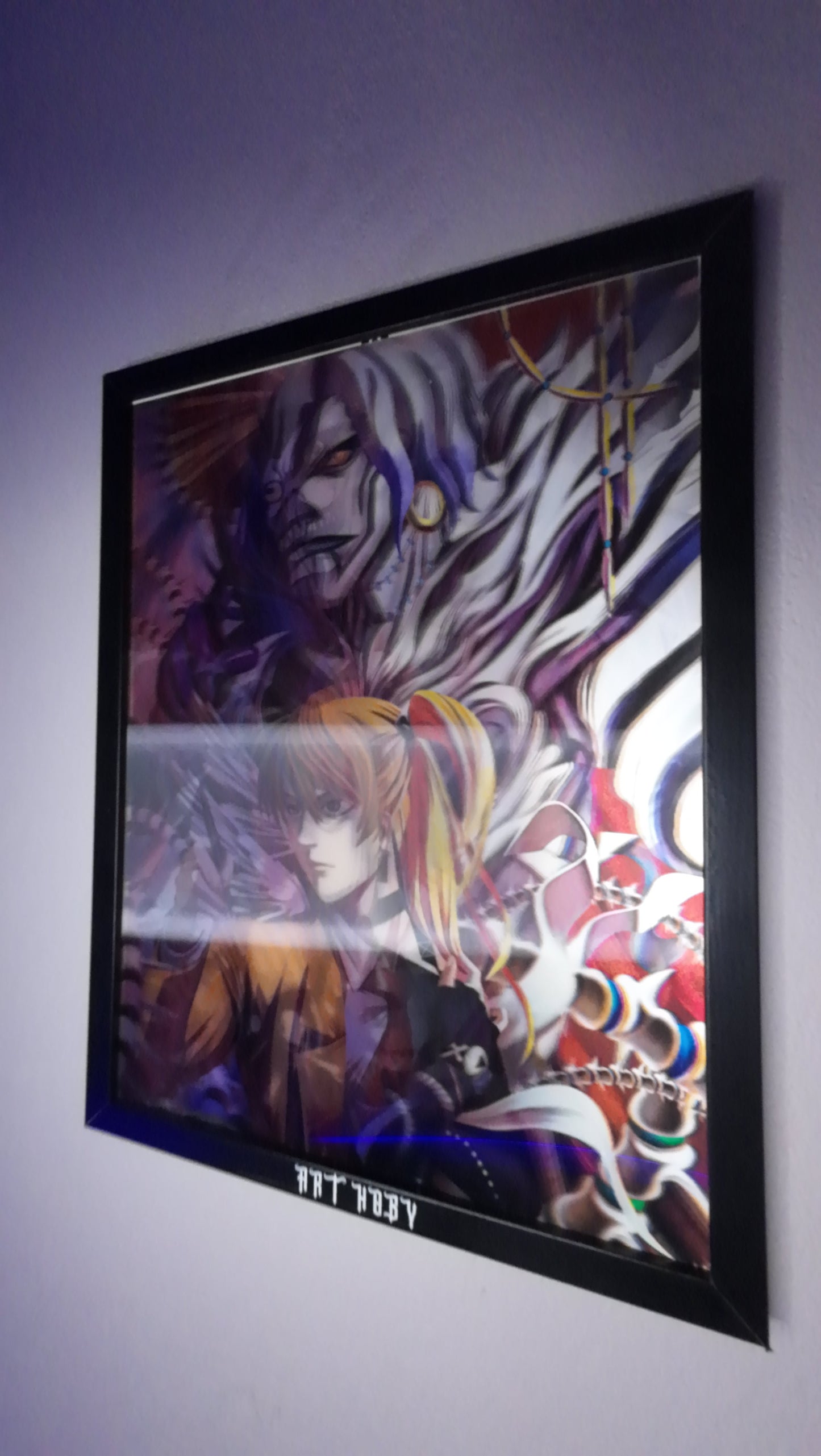 Death Note Anime Wall Art – L, Light & Shinigami Motion Poster (Lenticular)