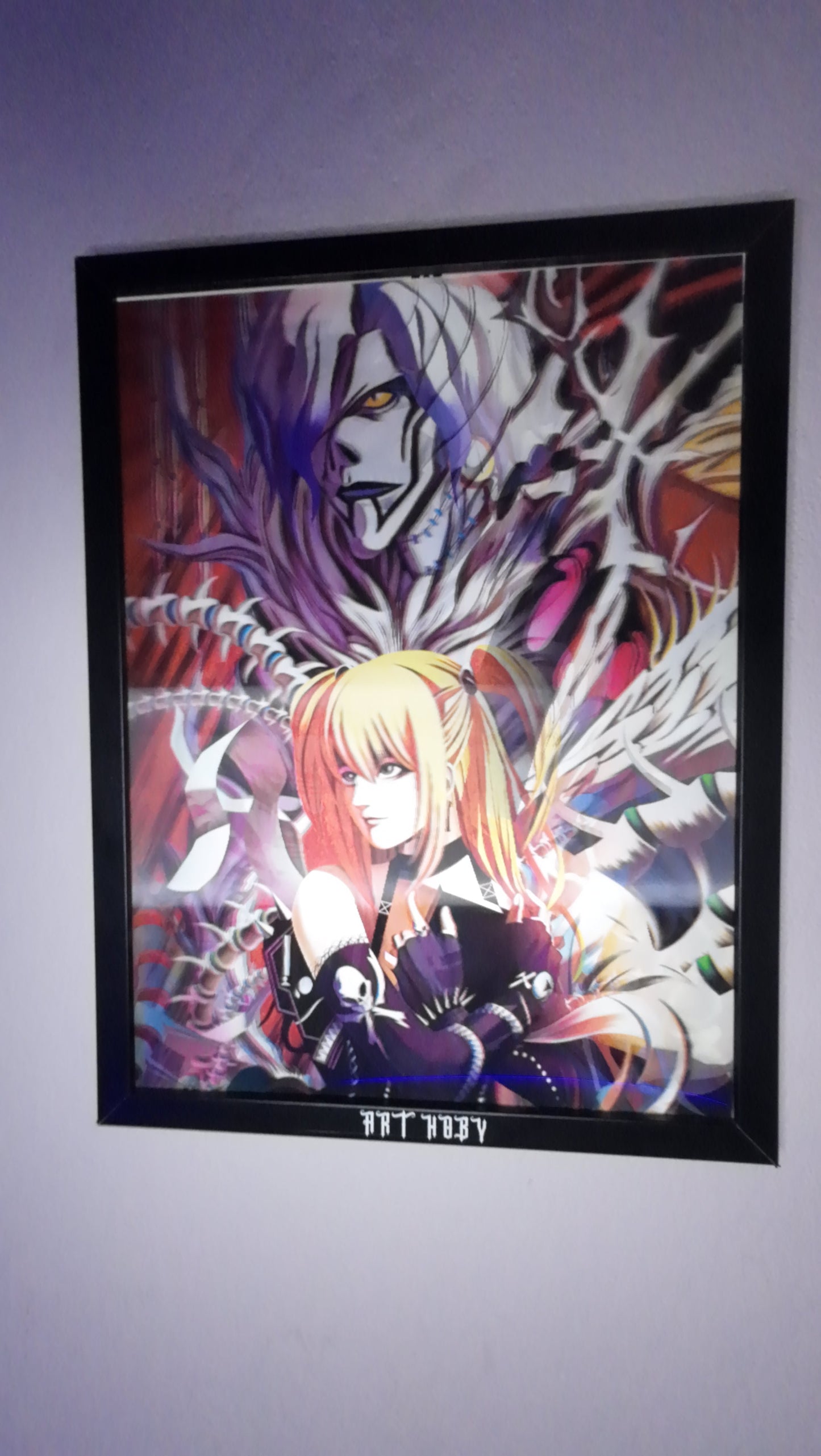 Death Note Anime Wall Art – L, Light & Shinigami Motion Poster (Lenticular)