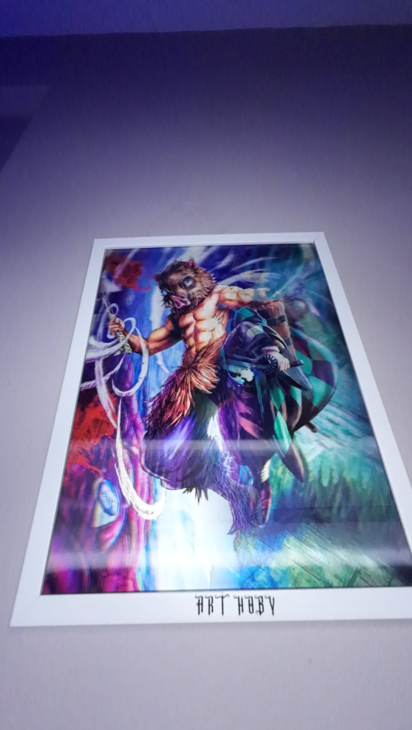 Inosuke Demon Slayer Wall Art – Motion Anime Poster (Lenticular)