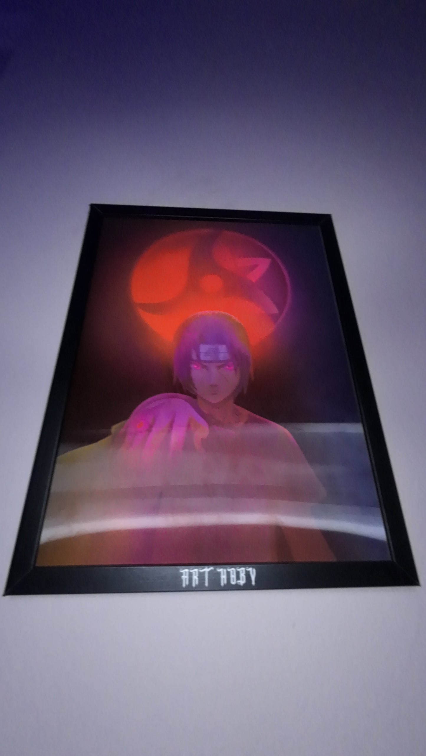 Itachi Uchiha Naruto Wall Art – Sharingan-Themed 3D Poster (Lenticular)