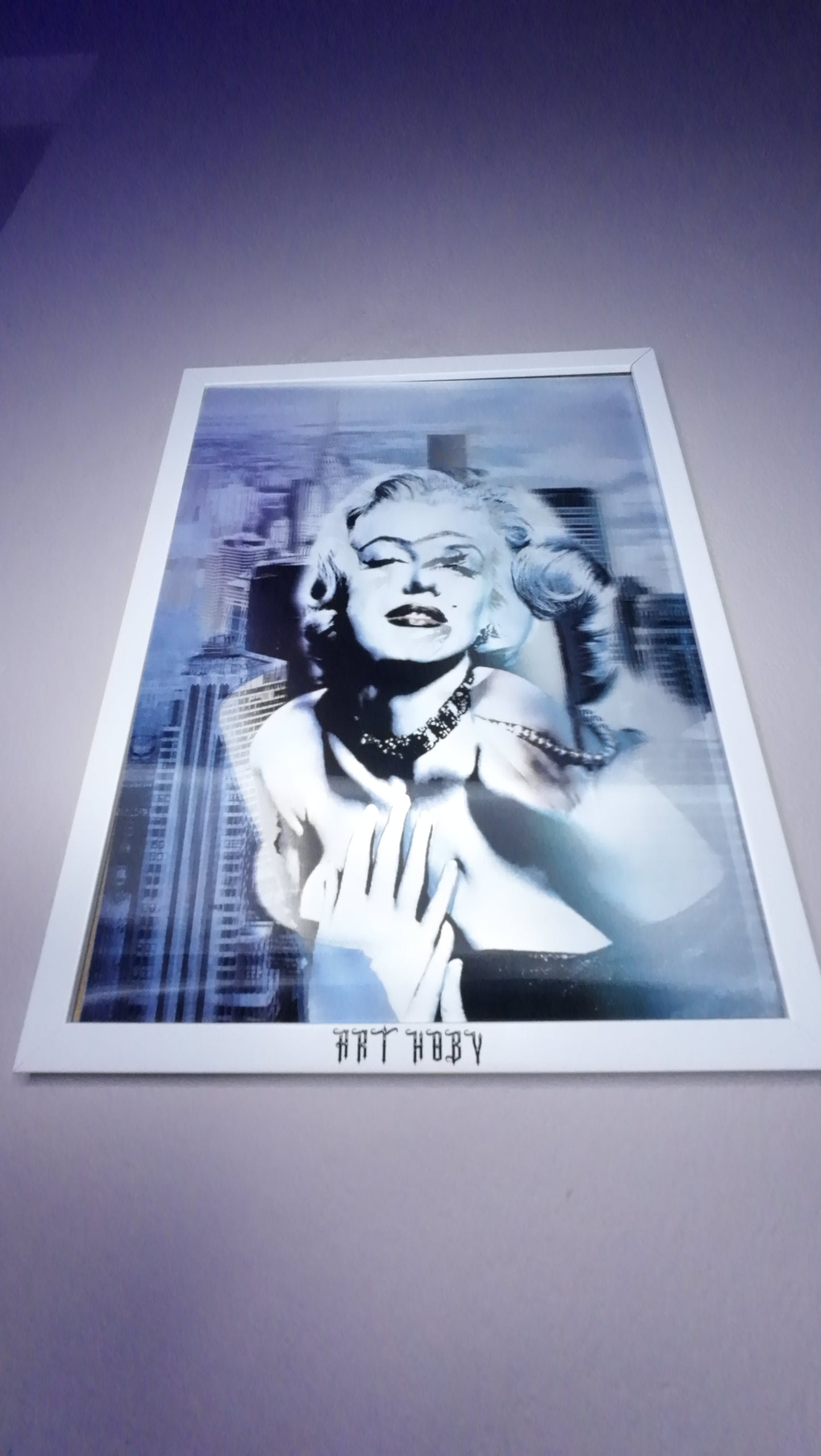 Marilyn Monroe Art Poster – 3D Motion with New York Background (Lenticular)