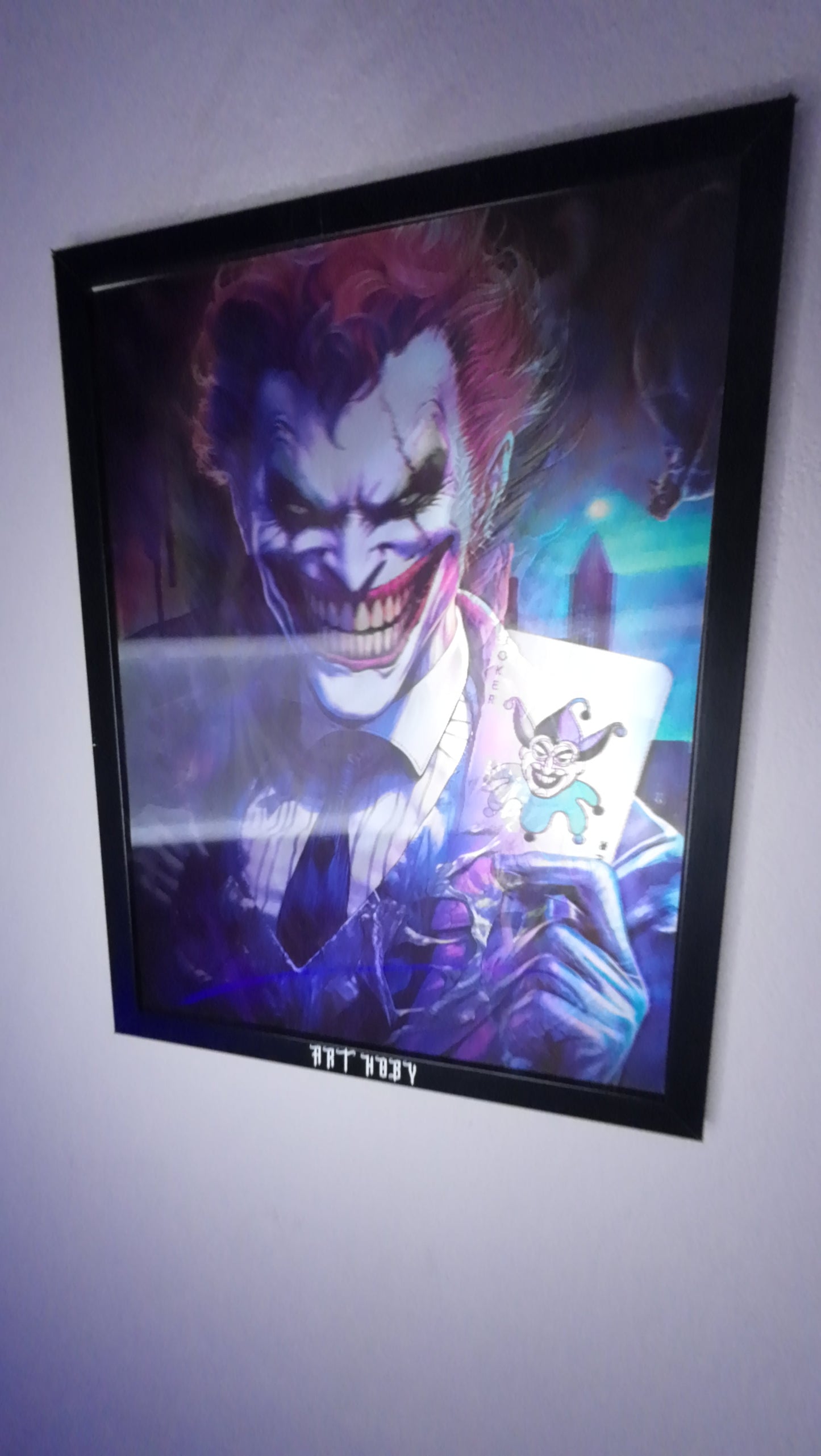 Moving Joker Wall Art | 3D Changing Visual Poster (30x40) (Lenticular)