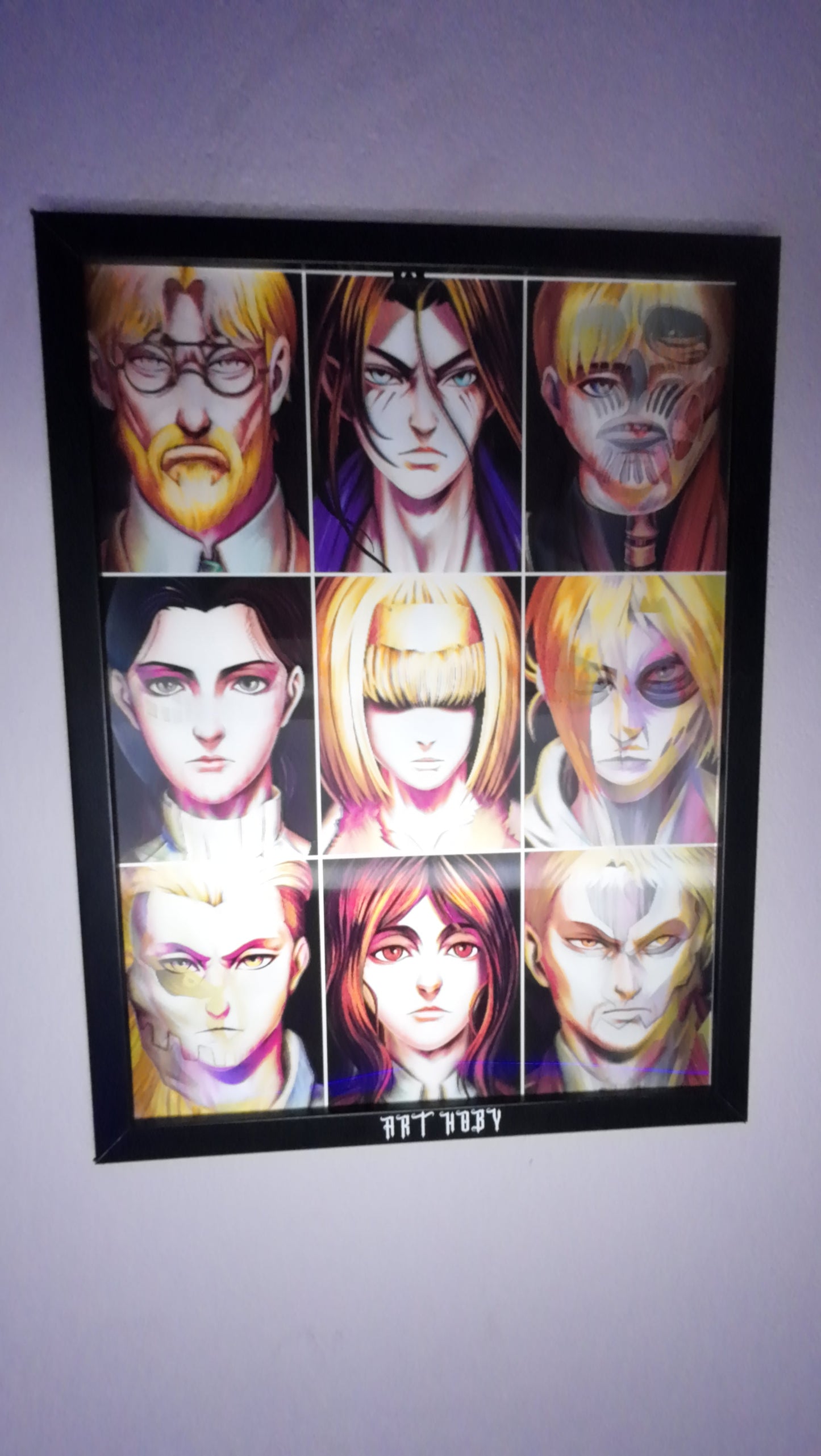 Shingeki no Kyojin Wall Art – Eren & Titan Transformations Motion Anime Visual (Lenticular)
