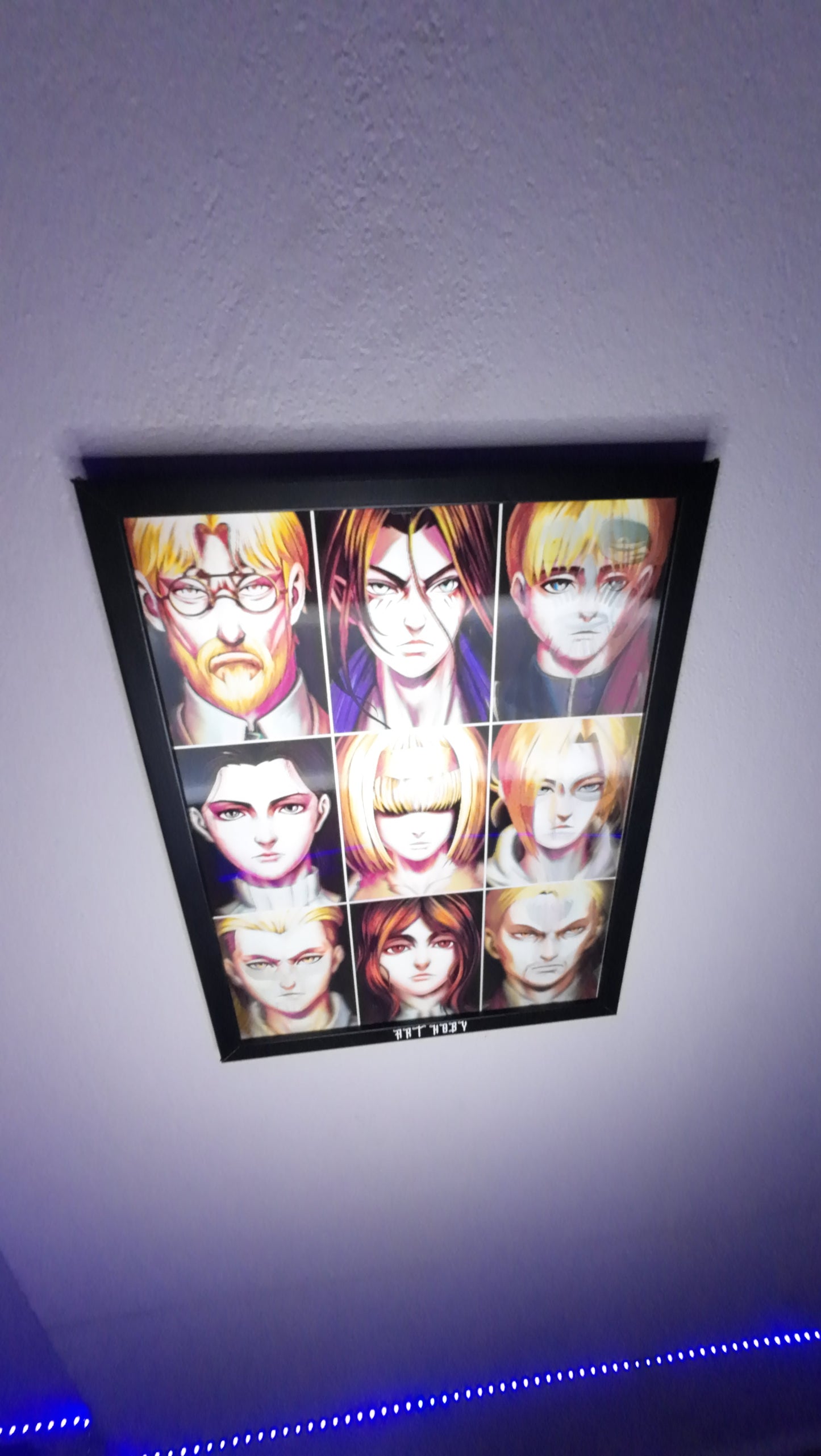 Shingeki no Kyojin Wall Art – Eren & Titan Transformations Motion Anime Visual (Lenticular)