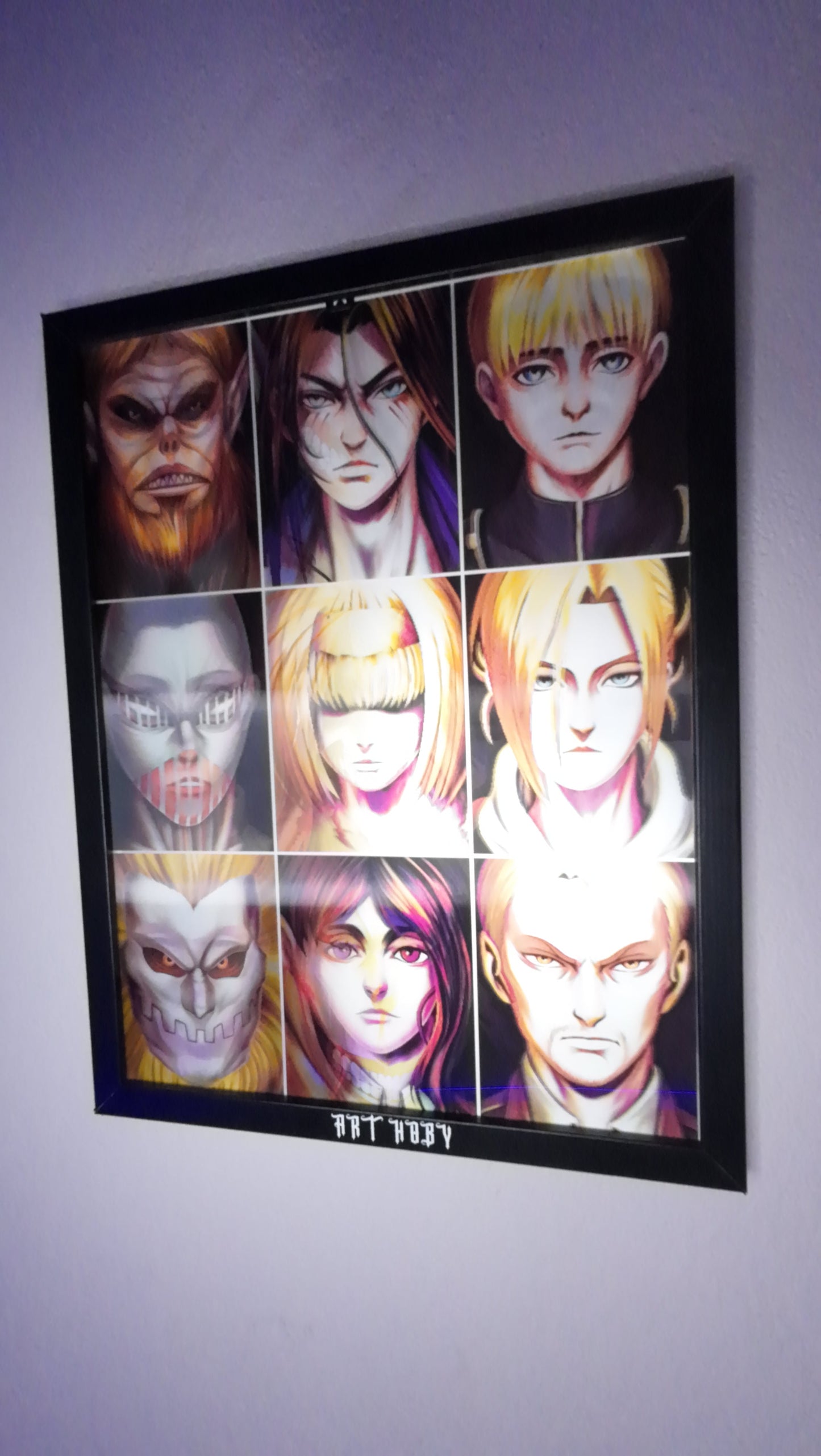 Shingeki no Kyojin Wall Art – Eren & Titan Transformations Motion Anime Visual (Lenticular)