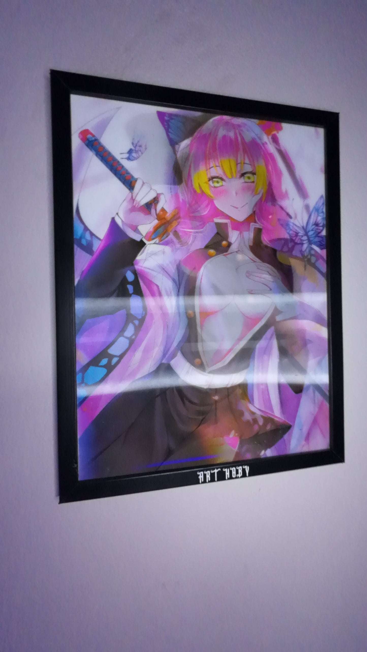 Shinobu & Mitsuri Fan Art Wall Art – Demon Slayer Collection (Lenticular)