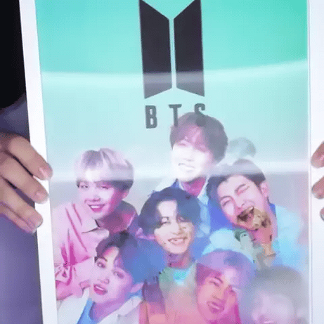 BTS Grup Lenticular Tablo