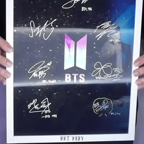 BTS İmzalı Koleksiyon Lenticular Tablo
