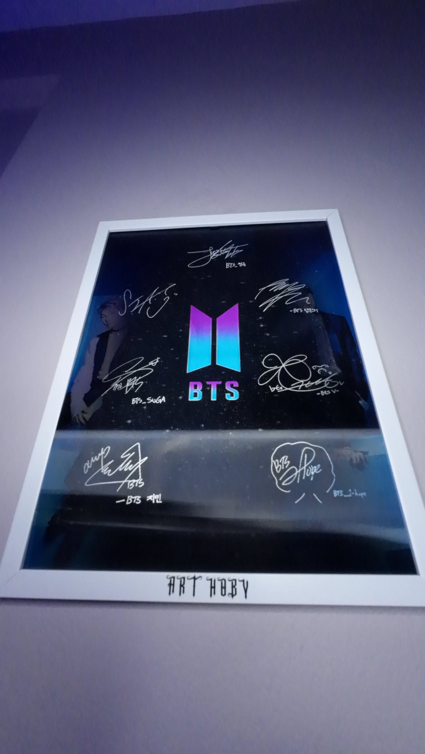 BTS Room Decor Poster – 3D K-pop Signature & Photo (Lenticular)