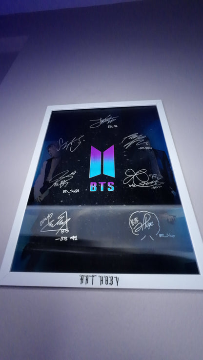 BTS Room Decor Poster – 3D K-pop Signature & Photo (Lenticular)