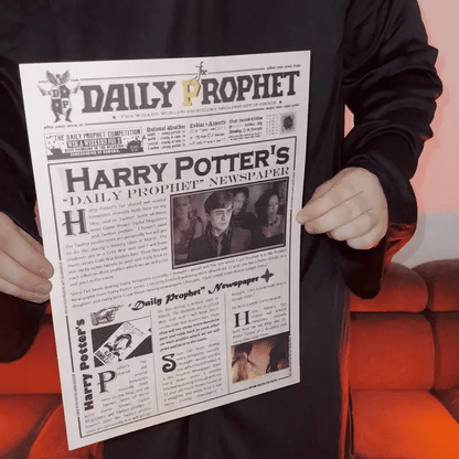 Harry Potter Newspaper-Themed Wall Art – 3D Effect Wanted Poster (Lenticular)