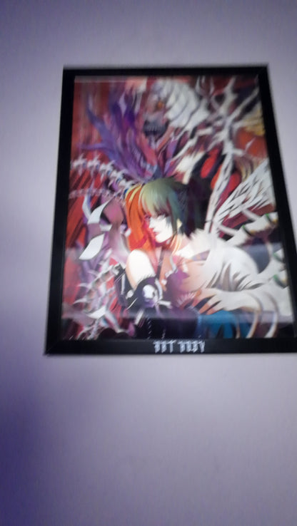 Death Note Anime Wall Art – L, Light & Shinigami Motion Poster (Lenticular)