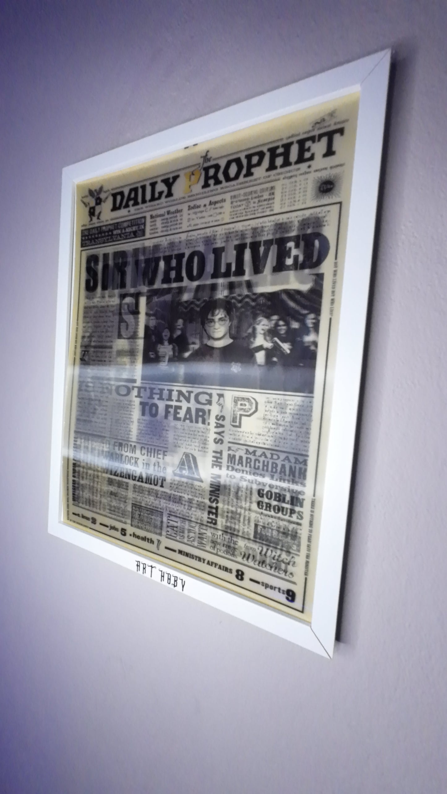 Harry Potter Newspaper-Themed Wall Art – 3D Effect Wanted Poster (Lenticular)