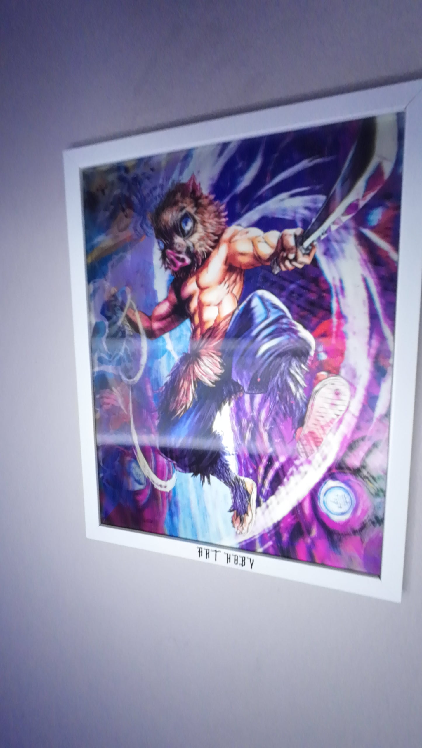 Inosuke Demon Slayer Wall Art – Motion Anime Poster (Lenticular)