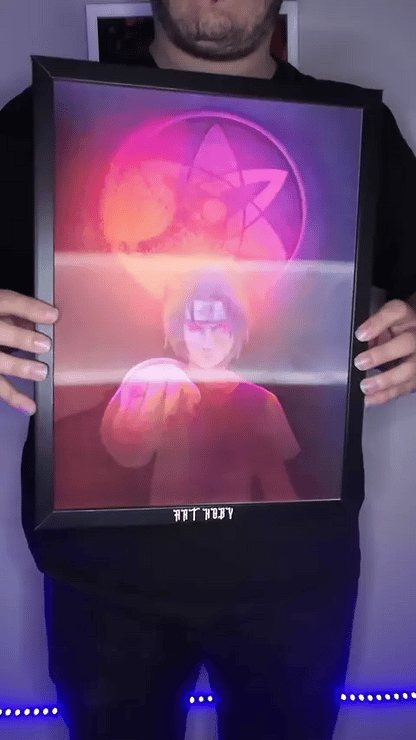 Itachi Uchiha Naruto Wall Art – Sharingan-Themed 3D Poster (Lenticular)