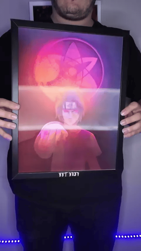 Itachi Uchiha Naruto Wall Art – Sharingan-Themed 3D Poster (Lenticular)