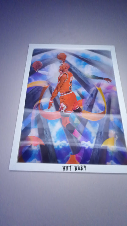 Jordan x LeBron Changing Visual Wall Art – Motion 3D Poster (Lenticular)