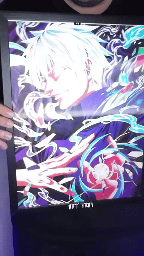 Jujutsu Kaisen Trio Wall Art – Gojo, Toji & Geto Motion Poster (Lenticular)