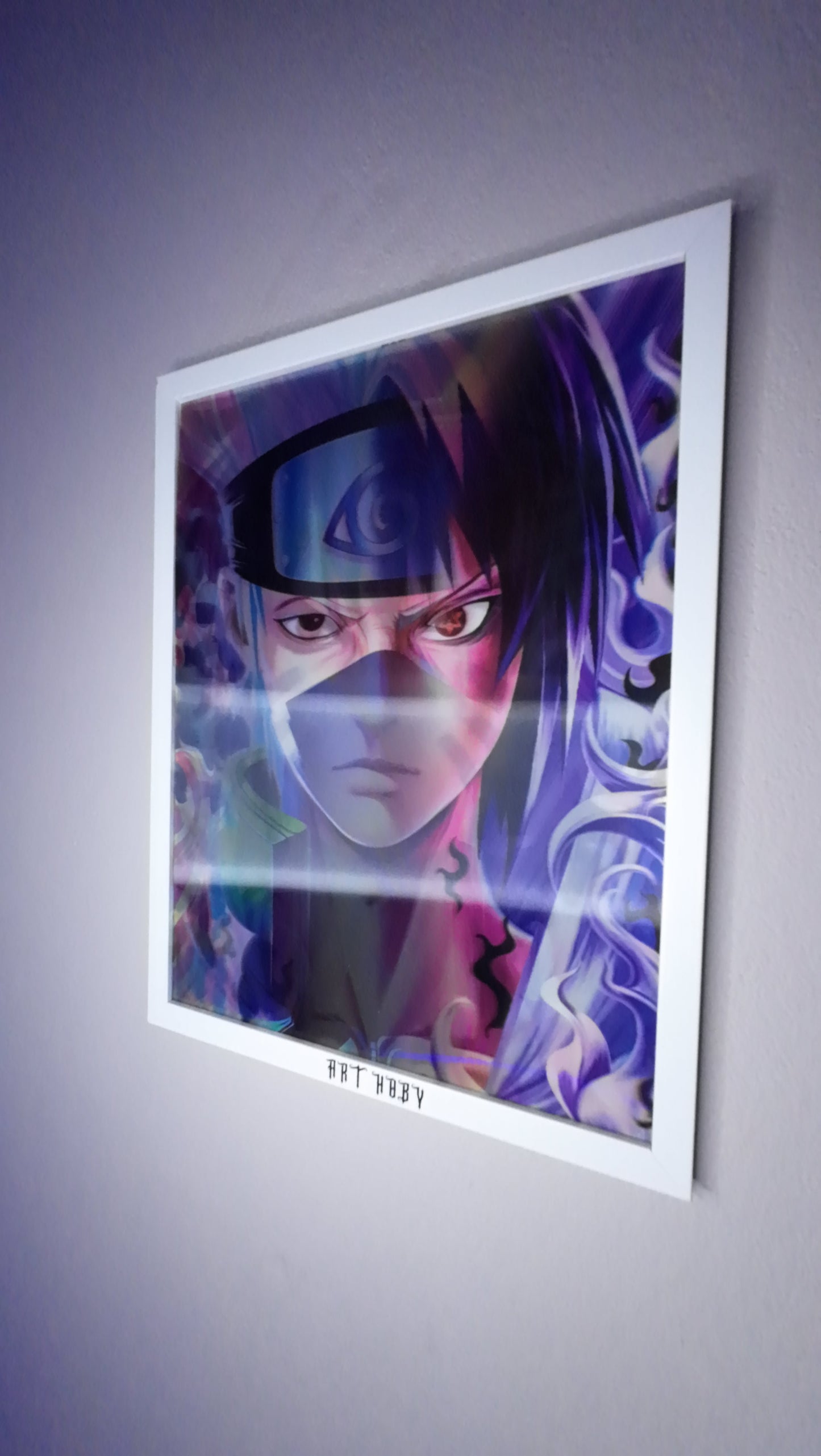 Kakashi Naruto Wall Art – Motion Sharingan Eye Poster (Lenticular)