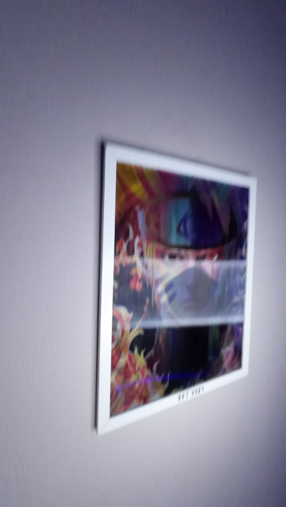 Kakashi Naruto Wall Art – Motion Sharingan Eye Poster (Lenticular)