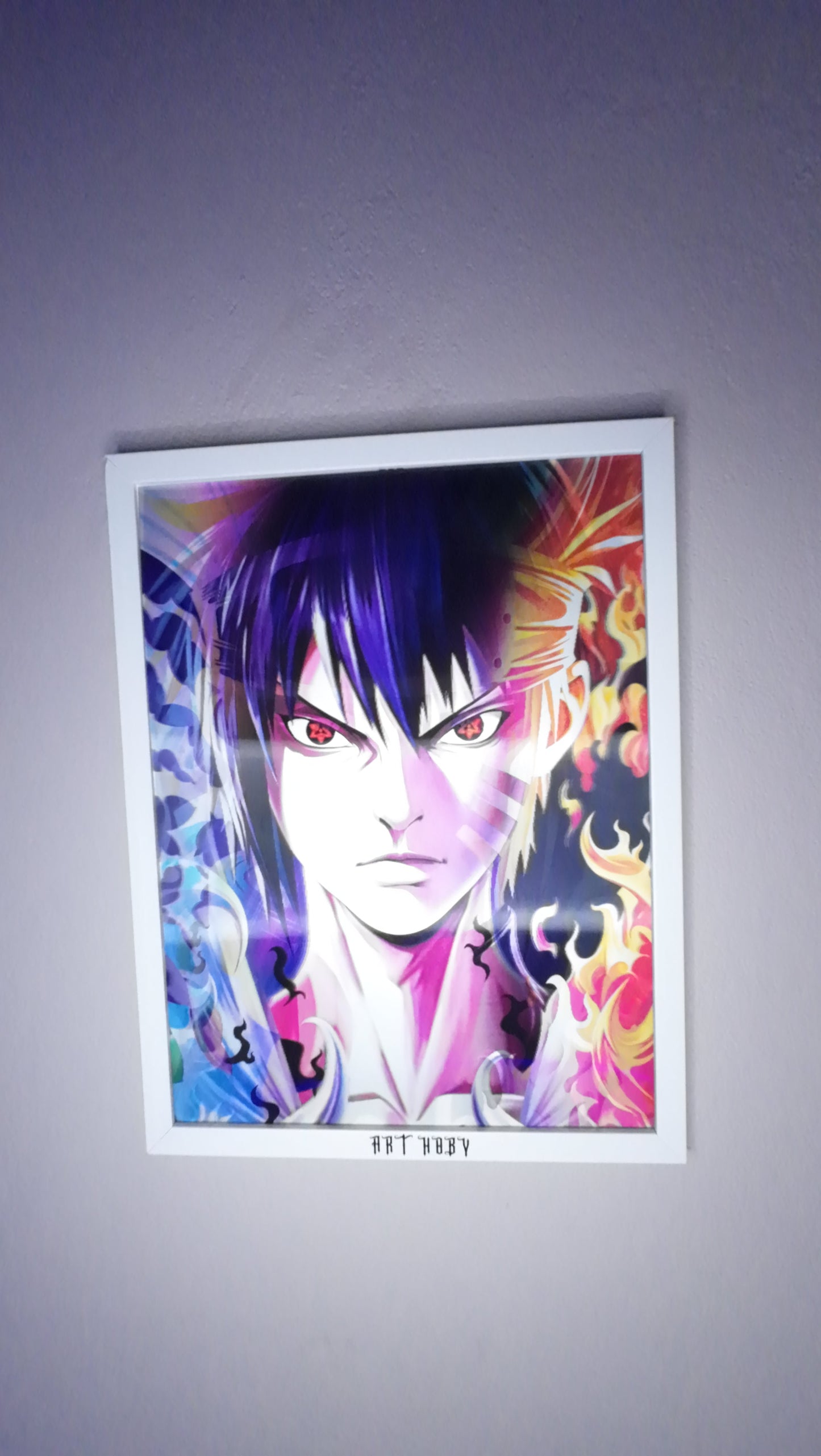 Kakashi Naruto Wall Art – Motion Sharingan Eye Poster (Lenticular)