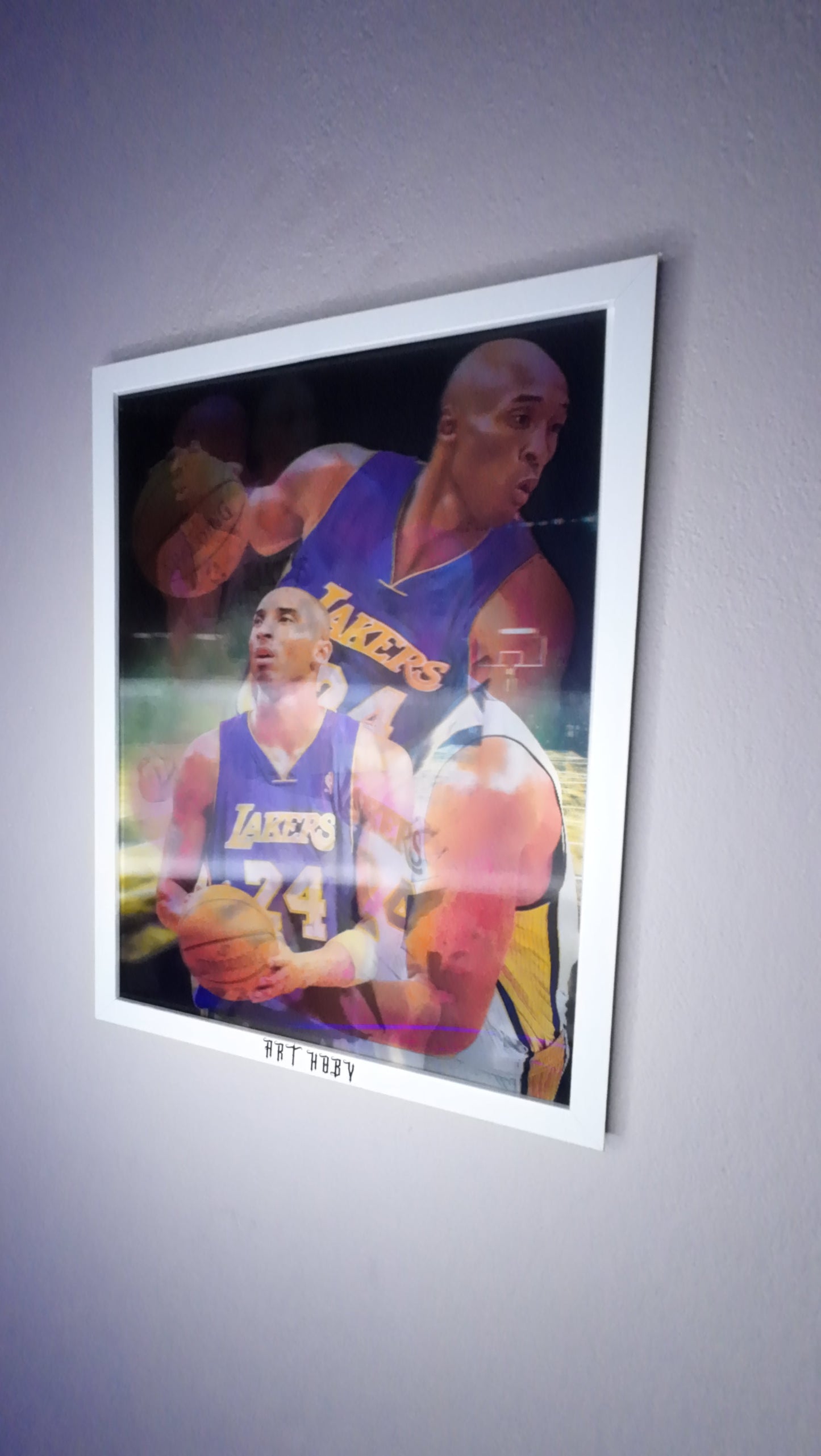 Kobe Bryant Lakers Wall Art – 3D Effect Basketball Poster (Lenticular)