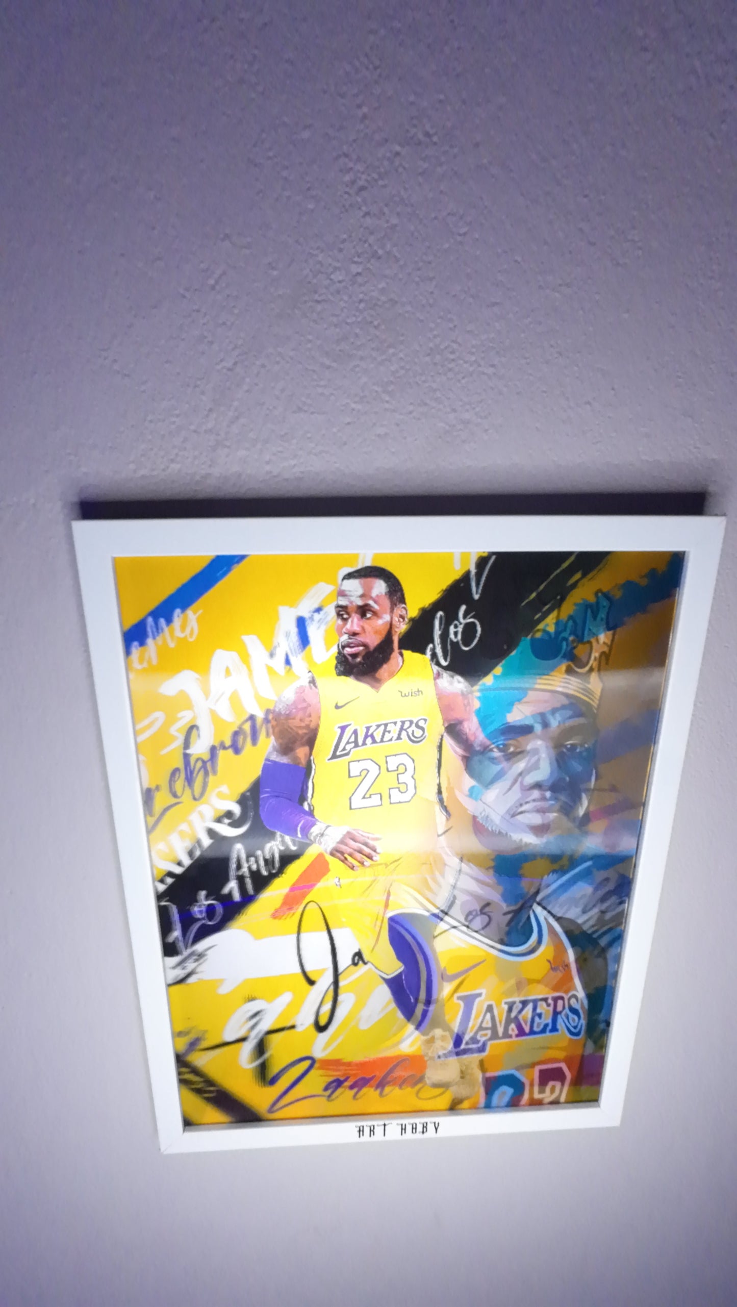 LeBron James Motion Wall Art – Lakers-Themed Poster (Lenticular)