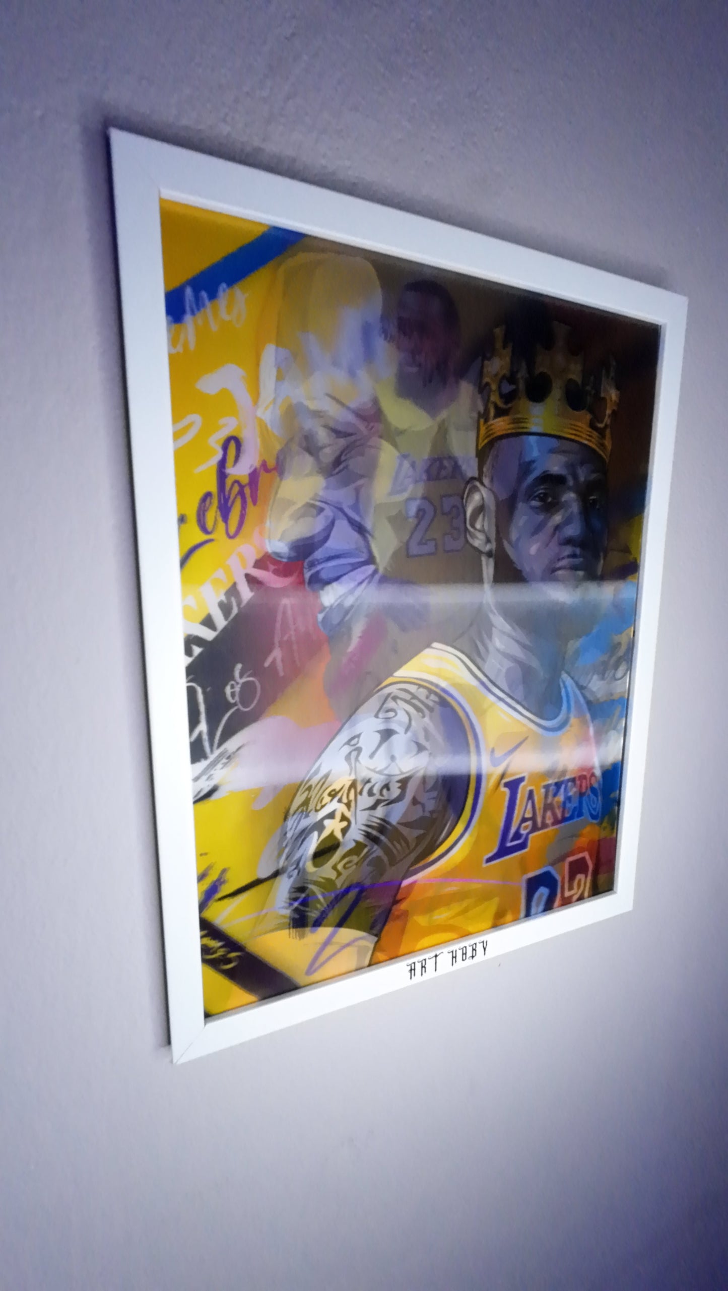 LeBron James Motion Wall Art – Lakers-Themed Poster (Lenticular)