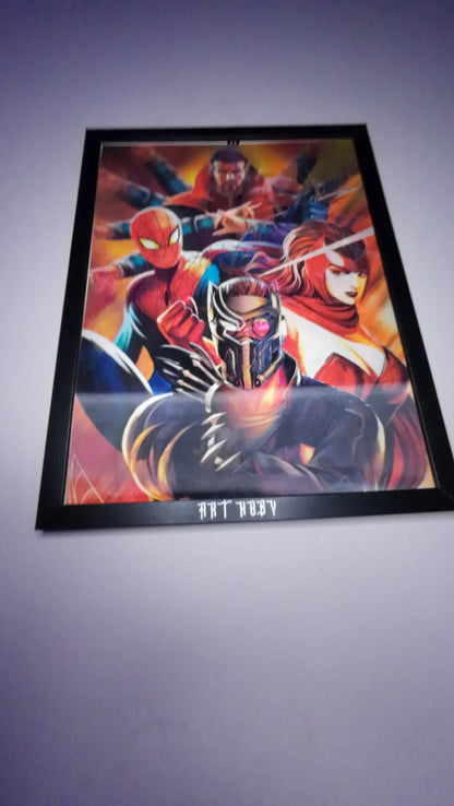 Marvel Avengers Fan Art Wall Art – Motion Effect Poster (Lenticular)
