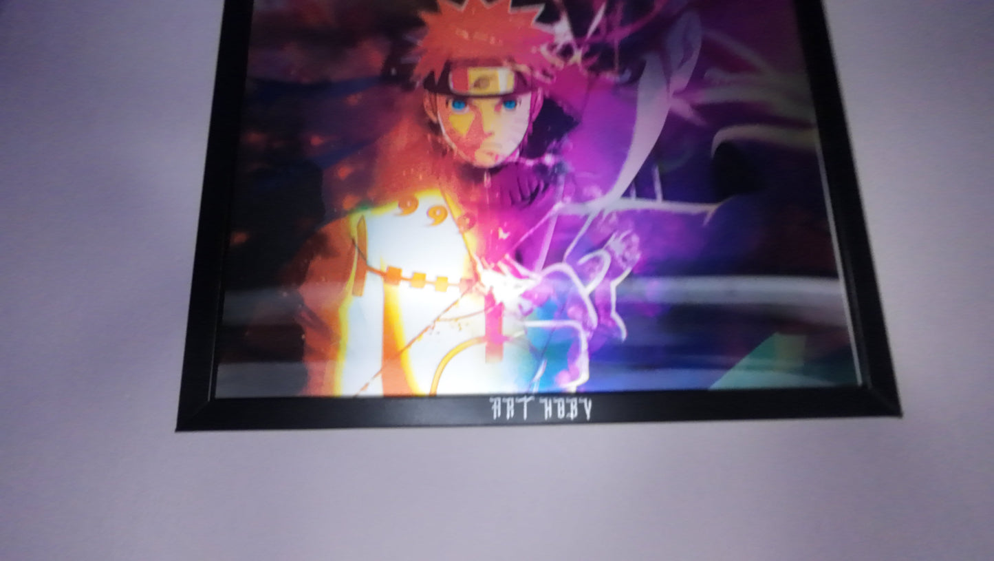 Naruto Kyuubi Wall Art – Motion Effect Anime Poster (Lenticular)