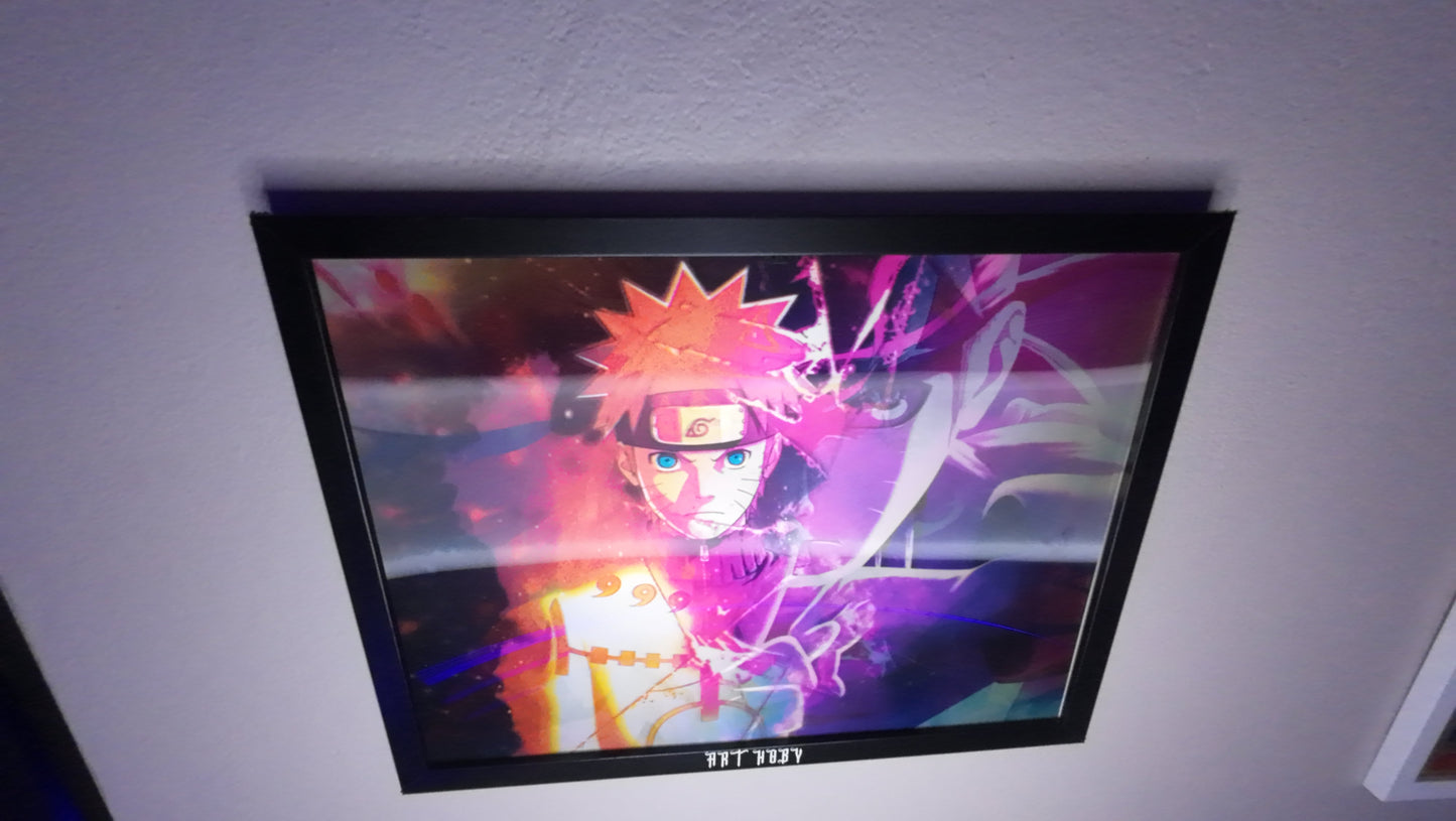 Naruto Kyuubi Wall Art – Motion Effect Anime Poster (Lenticular)