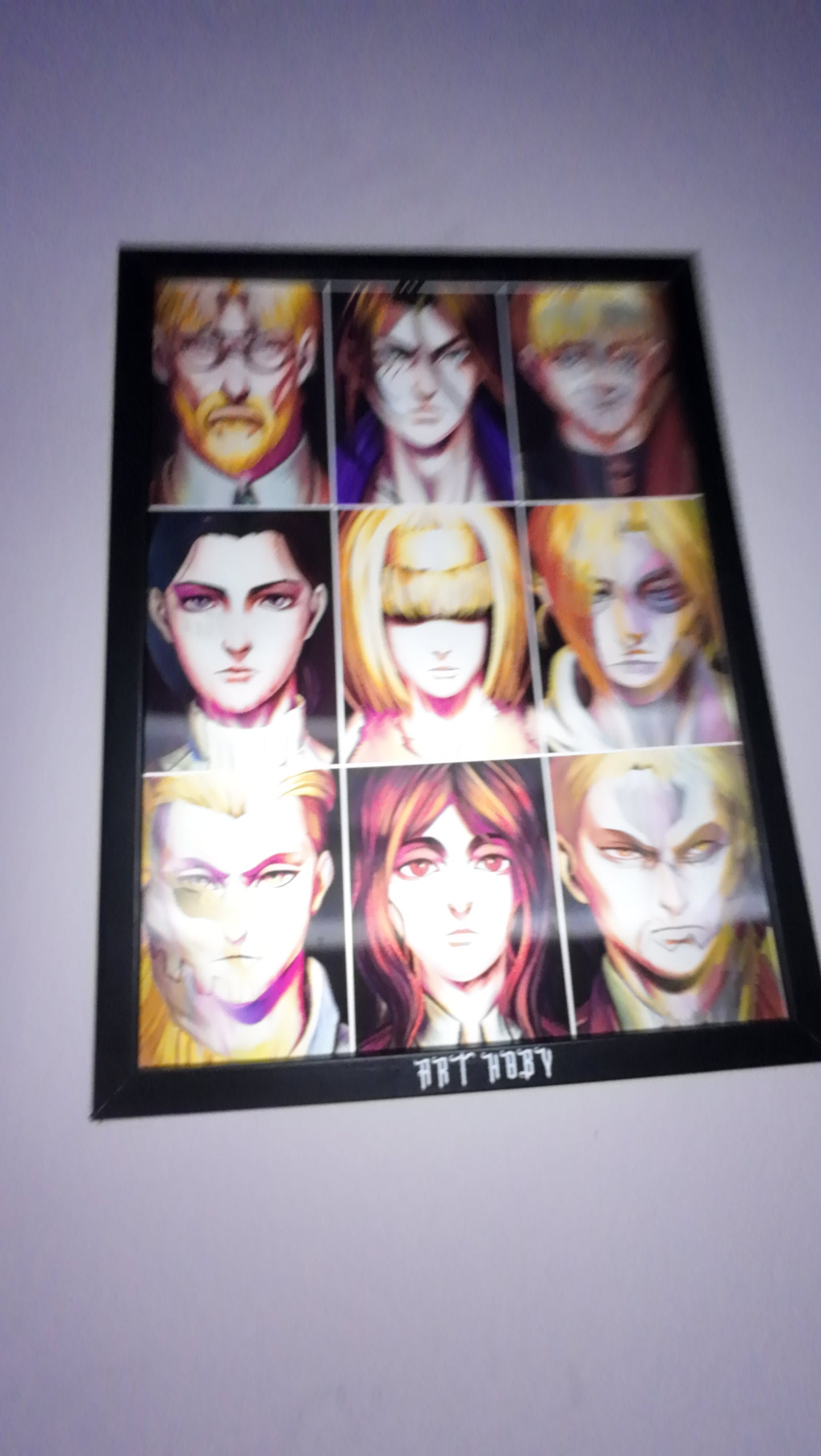 Shingeki no Kyojin Wall Art – Eren & Titan Transformations Motion Anime Visual (Lenticular)
