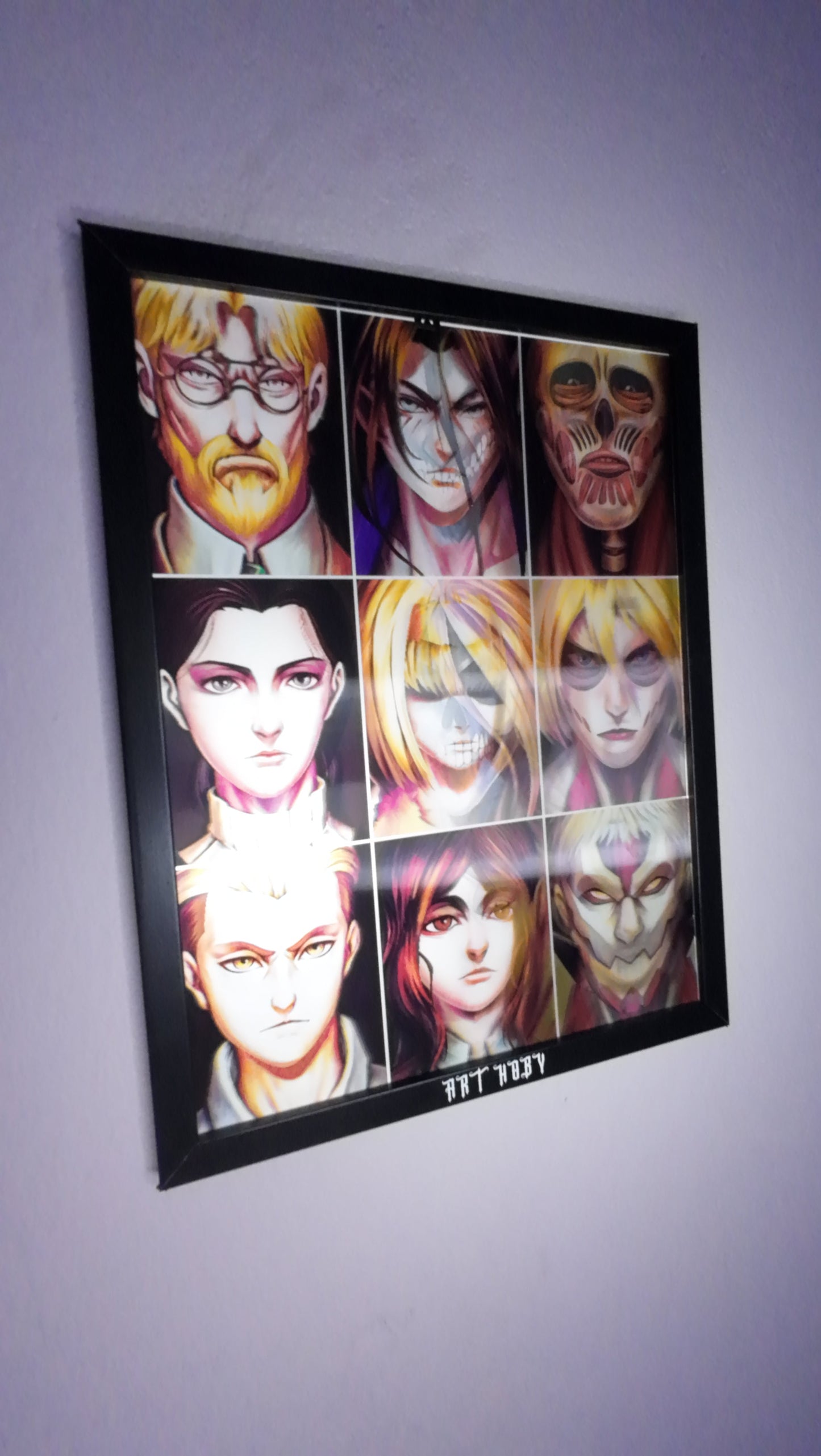 Shingeki no Kyojin Wall Art – Eren & Titan Transformations Motion Anime Visual (Lenticular)