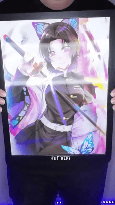 Shinobu & Mitsuri Fan Art Wall Art – Demon Slayer Collection (Lenticular)
