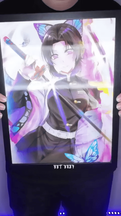 Shinobu & Mitsuri Fan Art Wall Art – Demon Slayer Collection (Lenticular)