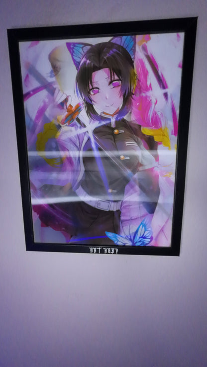 Shinobu & Mitsuri Fan Art Wall Art – Demon Slayer Collection (Lenticular)