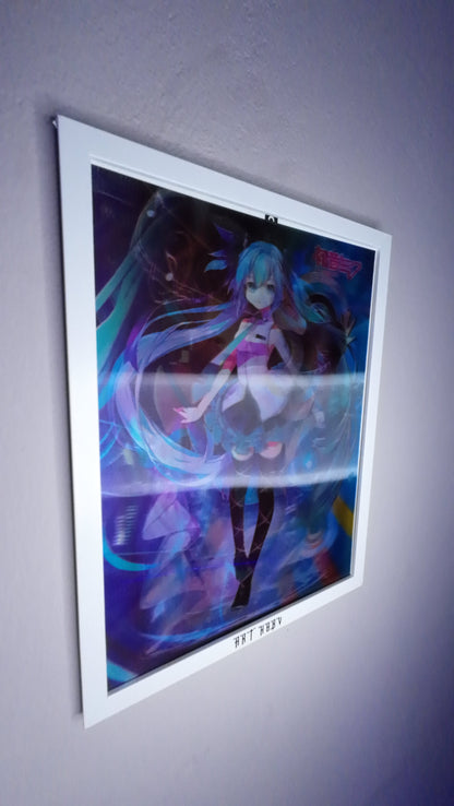 Vocaloid Hatsune Miku Wall Art – Motion Anime Visual (Lenticular)