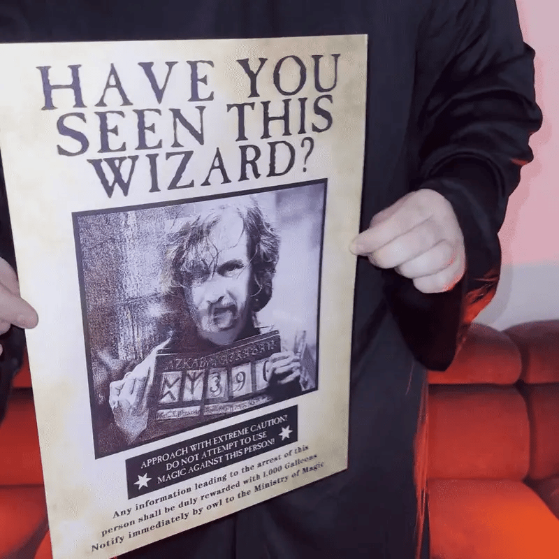 Harry Potter Newspaper-Themed Wall Art – 3D Effect Wanted Poster (Lenticular)