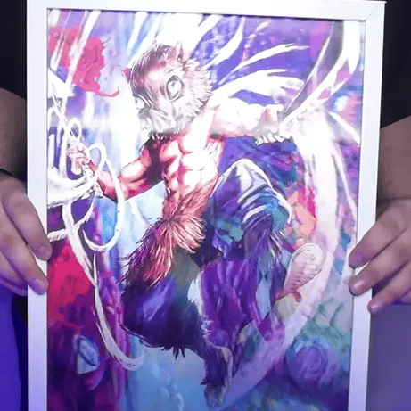 Demon Slayer Üçlü Karakter Lenticular Tablo