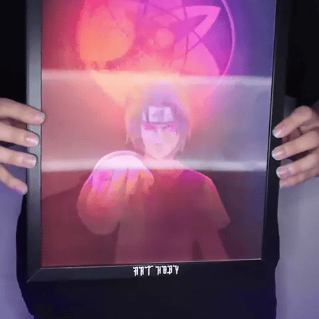 Itachi Uchiha Mangekyou Sharingan Lenticular Tablo