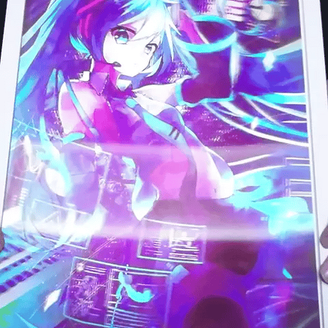 Hatsune Miku Cyber Neon Lenticular Tablo
