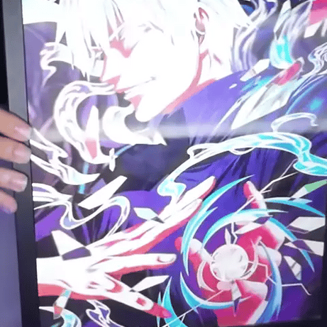 Gojo Satoru Hollow Purple Lenticular Tablo